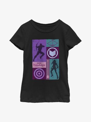 Marvel Hawkeye Simple Box Ups Youth Girls T-Shirt