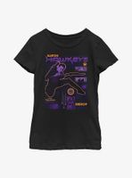 Marvel Hawkeye Street Scan Youth Girls T-Shirt