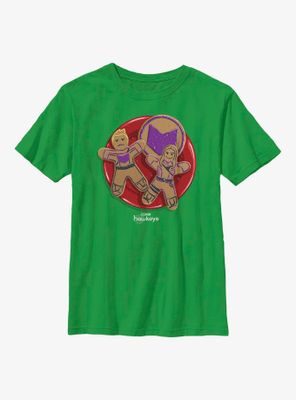 Marvel Hawkeye Gingerbread Cookies Youth T-Shirt