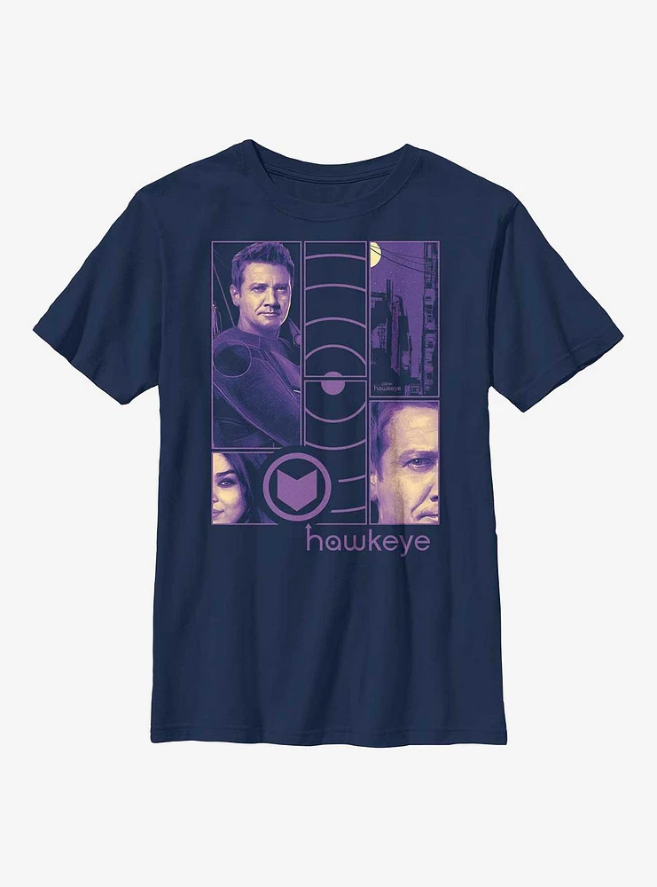 Marvel Hawkeye Collage Panels Youth T-Shirt