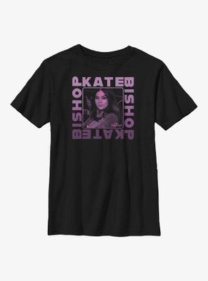 Marvel Hawkeye Kate Bishop Text Box Youth T-Shirt