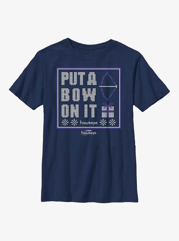 Marvel Hawkeye Put A Bow On It Youth T-Shirt