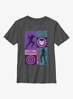 Marvel Hawkeye Simple Box Ups Youth T-Shirt