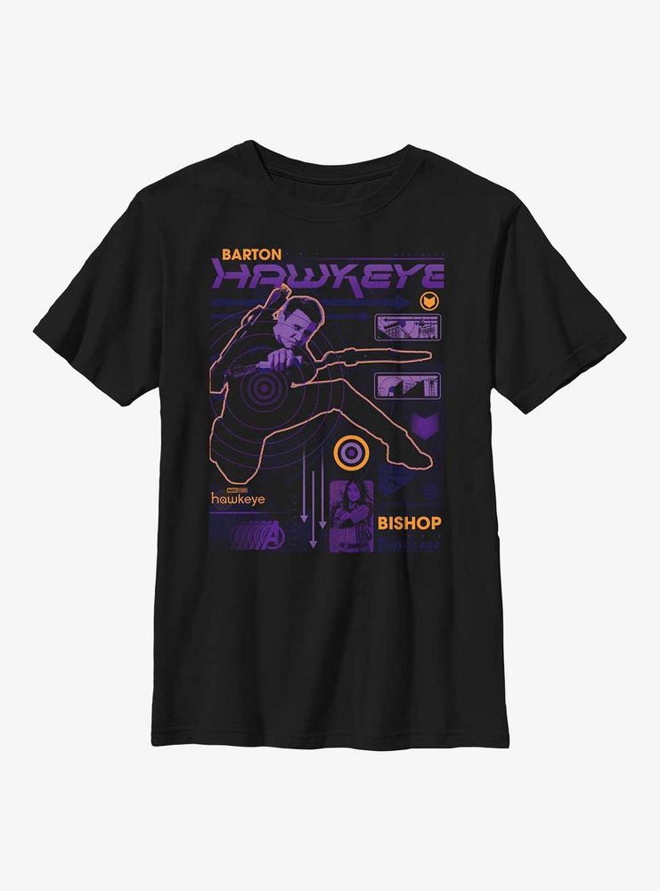 Marvel Hawkeye Street Scan Youth T-Shirt