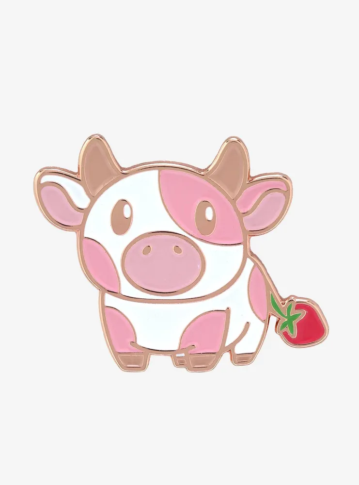 Strawberry Cow Pin