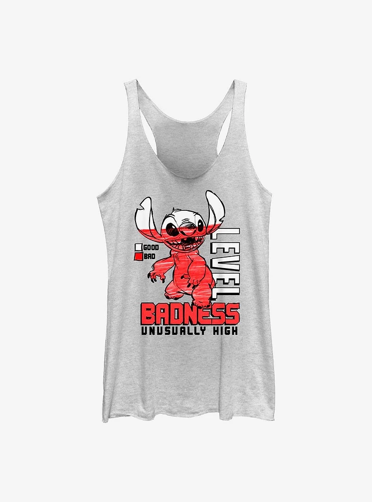 Disney Lilo & Stitch Badness Level Womens Tank Top
