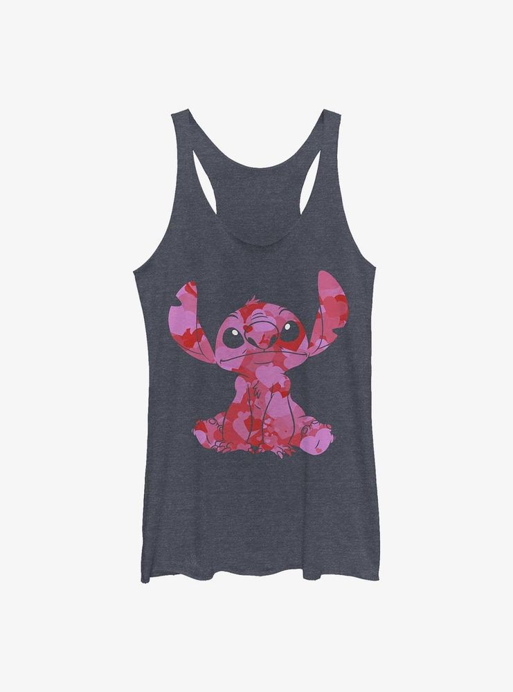 Disney Lilo & Stitch Heart Fill Womens Tank Top