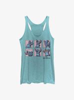 Disney Lilo & Stitch Poses Womens Tank Top