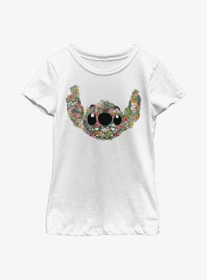 Disney Lilo & Stitch Floral Youth Girls T-Shirt