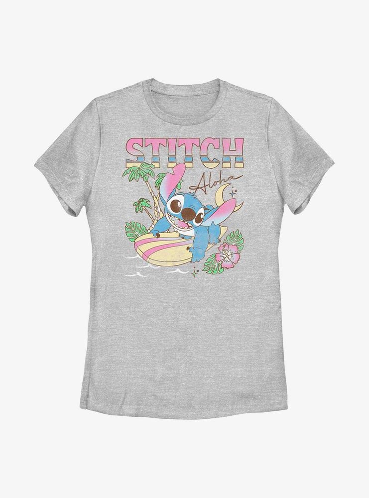 Disney Lilo & Stitch Aloha Surf Womens T-Shirt