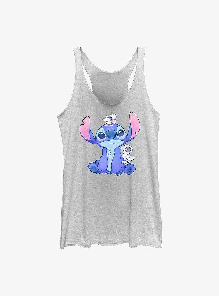 Disney Lilo & Stitch Cute Ducks Womens Tank Top