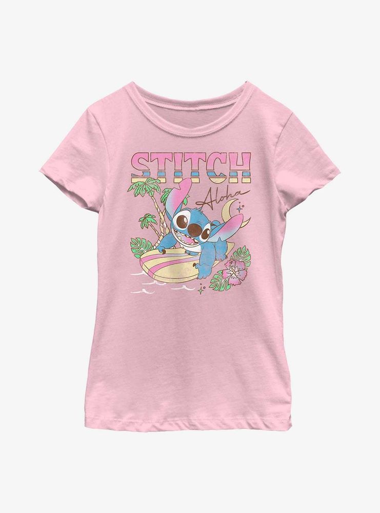 Disney Lilo & Stitch Aloha Surf Youth Girls T-Shirt