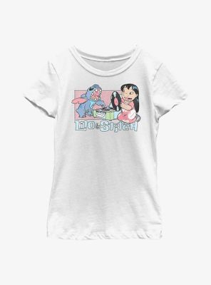 Disney Lilo & Stitch Duo Records Youth Girls T-Shirt