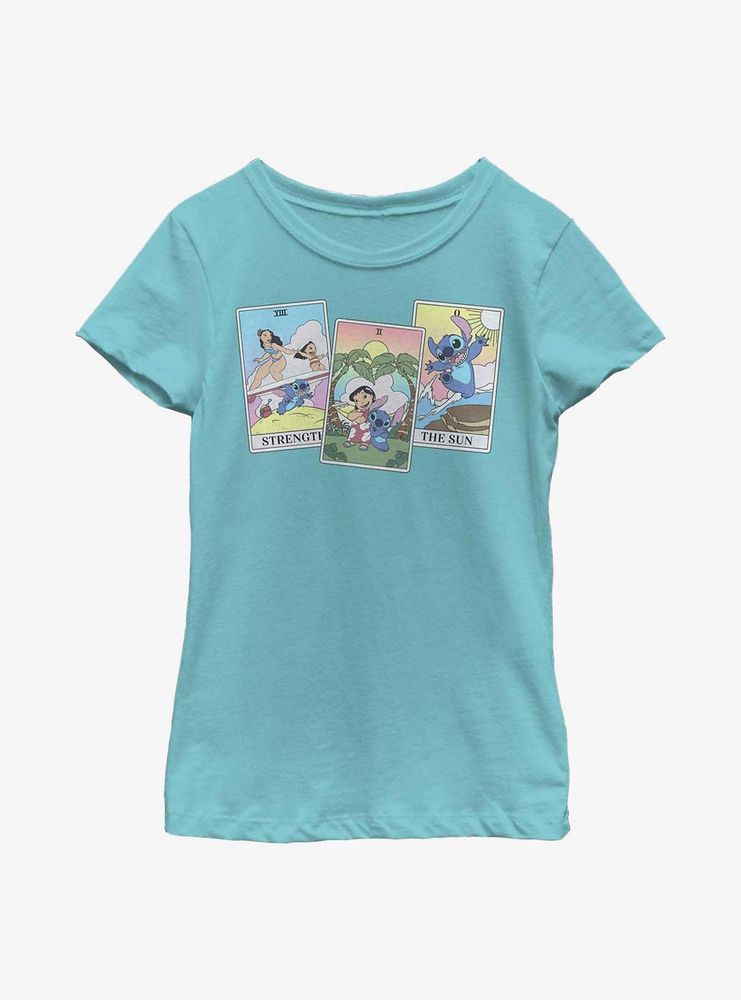 Disney Lilo & Stitch Tarot Cards Youth Girls T-Shirt