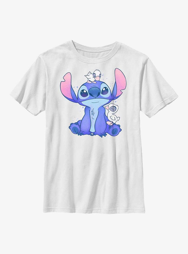 Disney Lilo & Stitch Cute Ducks Youth T-Shirt