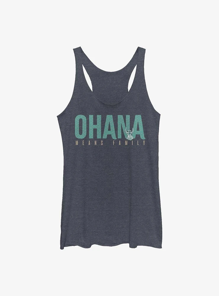Disney Lilo & Stitch Ohana Bold Womens Tank Top