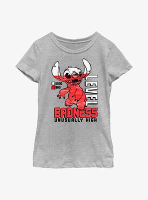 Disney Lilo & Stitch Badness Level Youth Girls T-Shirt