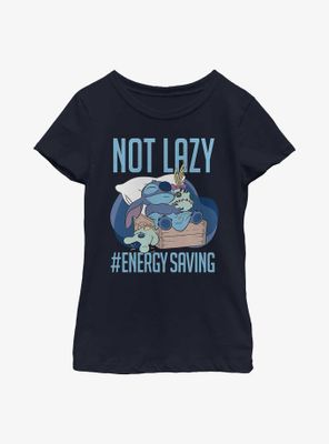 Disney Lilo & Stitch Lazy Energy Youth Girls T-Shirt