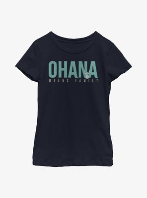 Disney Lilo & Stitch Ohana Bold Youth Girls T-Shirt
