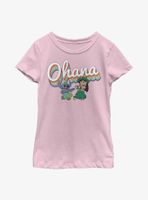 Disney Lilo & Stitch Rainbow Ohana Youth Girls T-Shirt