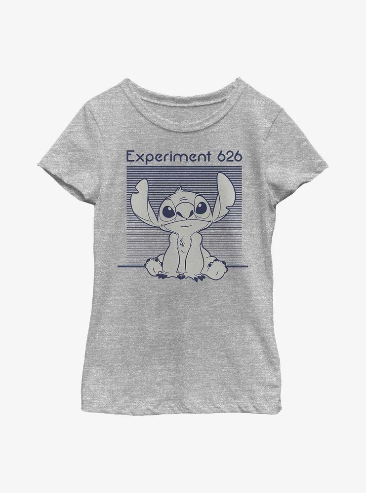 Disney Lilo & Stitch Experiment 262 Monochromatic Navy Youth Girls T-Shirt