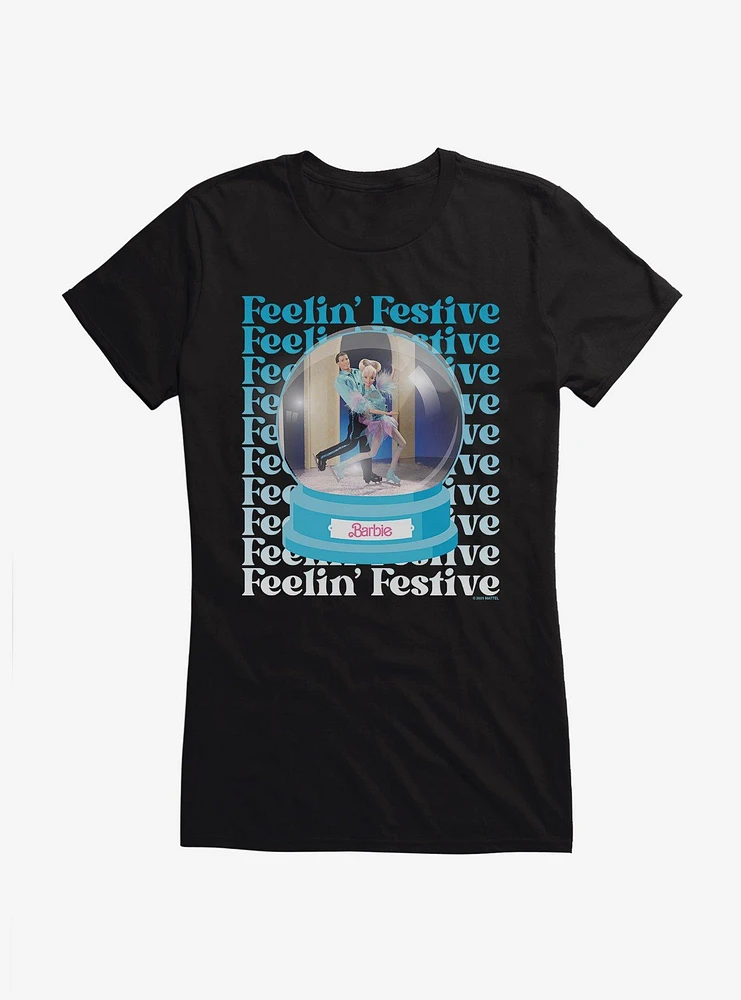 Barbie Holiday Feelin Festive Girls T-Shirt