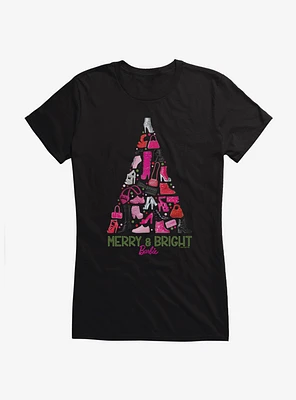 Barbie Holiday Merry And Bright Girls T-Shirt
