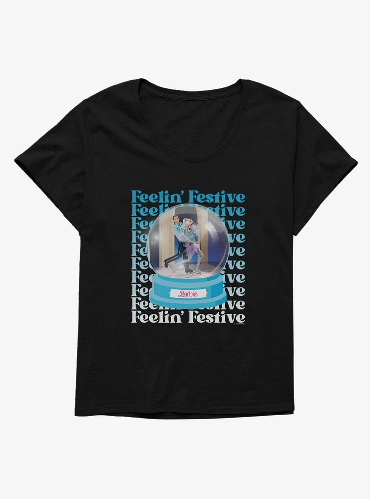 Barbie Holiday Feelin Festive Girls T-Shirt Plus