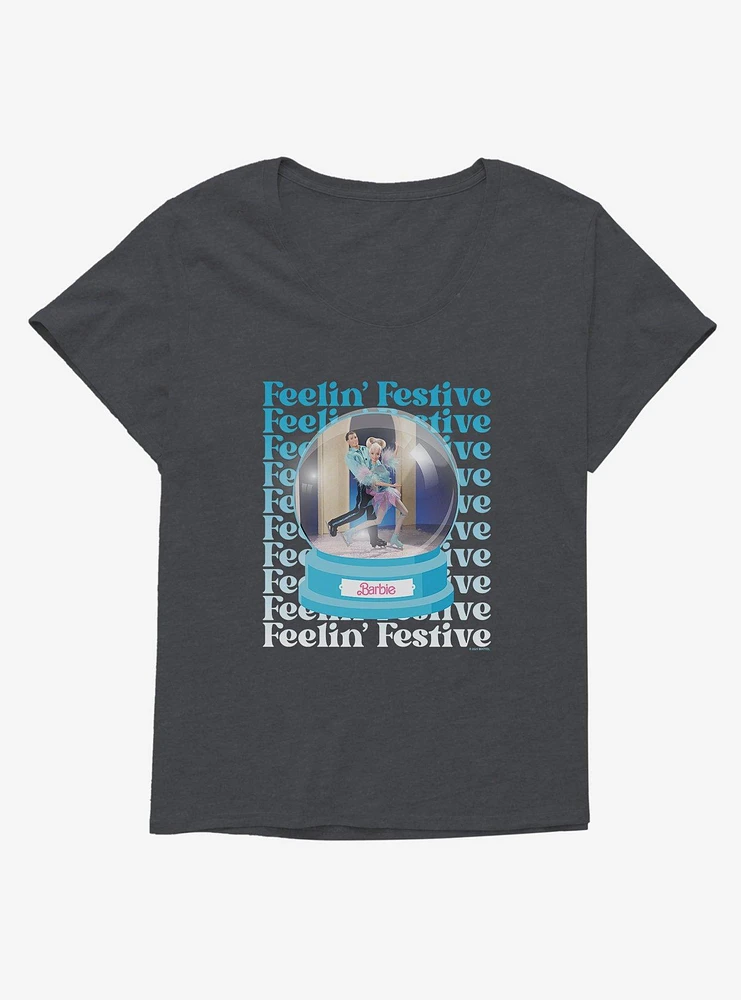 Barbie Holiday Feelin Festive Girls T-Shirt Plus