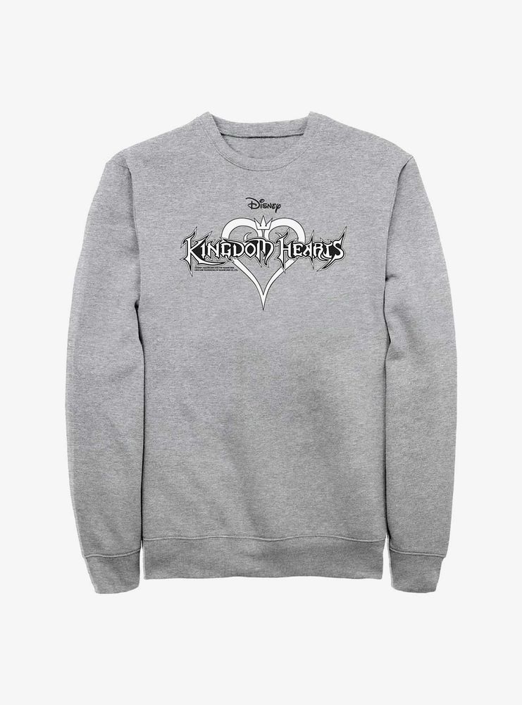 Disney Kingdom Hearts Black And White Logo Sweatshirt