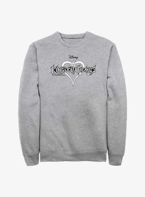 Disney Kingdom Hearts Black And White Logo Sweatshirt