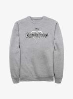 Disney Kingdom Hearts Black And White Logo Sweatshirt