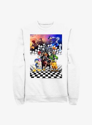 Disney Kingdom Hearts Checkered Group Sweatshirt