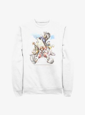 Disney Kingdom Hearts Group The Clouds Sweatshirt