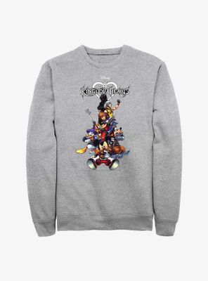 Disney Kingdom Hearts Group With Logo Sweatshirt