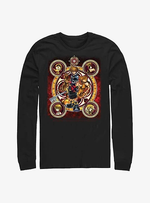 Disney Kingdom Hearts Group Circle Friends Long-Sleeve T-Shirt