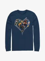 Disney Kingdom Hearts Sora Goofy Donald Attack Long-Sleeve T-Shirt