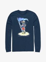 Disney Kingdom Hearts Sora With Flag Long-Sleeve T-Shirt