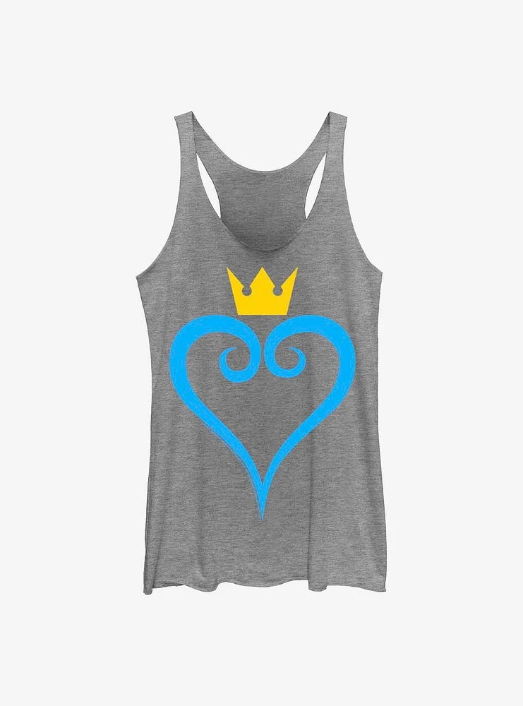 Disney Kingdom Hearts Heart And Crown Womens Tank Top