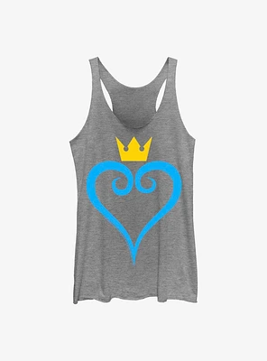 Disney Kingdom Hearts Heart And Crown Womens Tank Top
