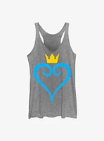 Disney Kingdom Hearts Heart And Crown Womens Tank Top