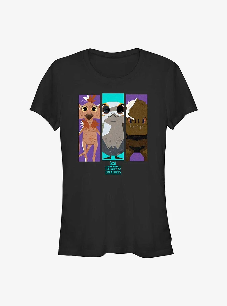 Star Wars: Galaxy Of Creatures Panel Creature Girls T-Shirt