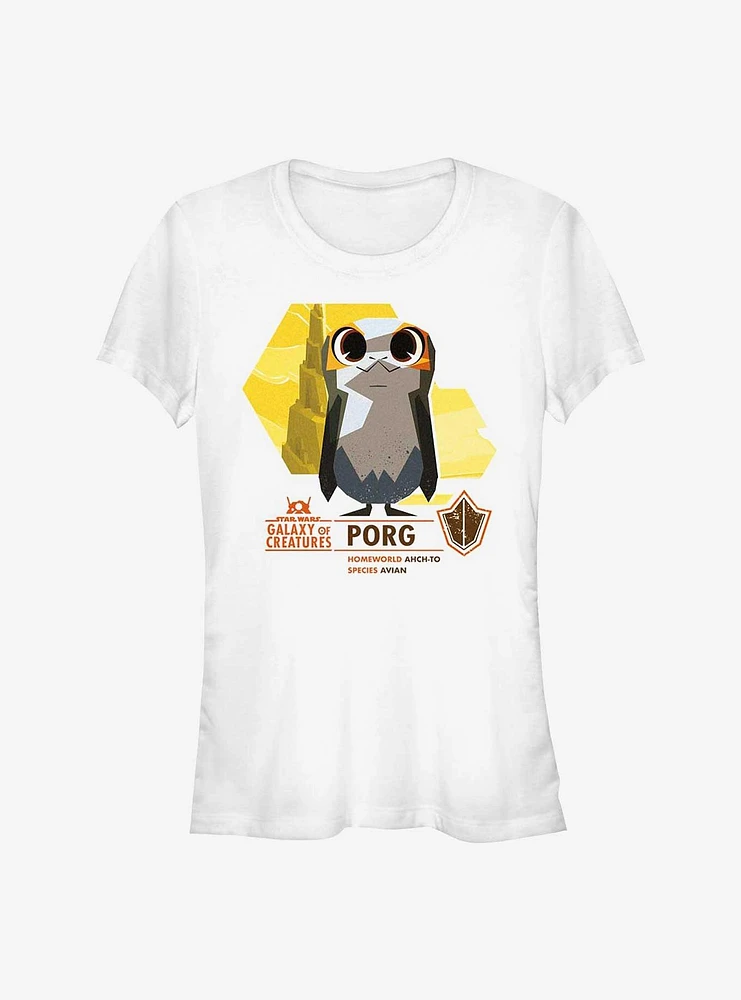 Star Wars: Galaxy Of Creatures Porg Species Girls T-Shirt