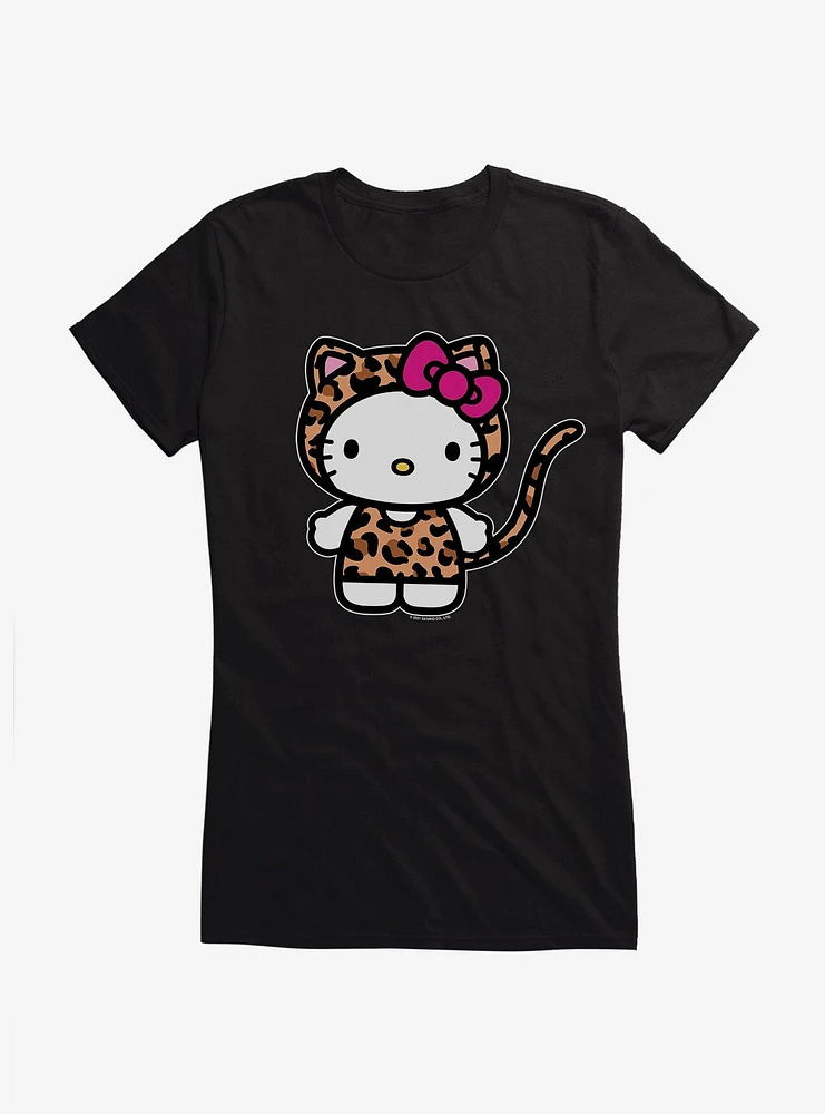 Hello Kitty Jungle Paradise Leopard Costume Girls T-Shirt