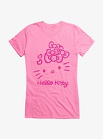 Hello Kitty Jungle Paradise Pink Logo Girls T-Shirt