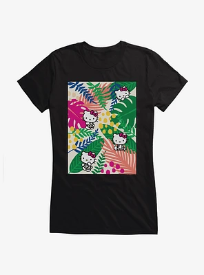 Hello Kitty Jungle Paradise Poster Girls T-Shirt