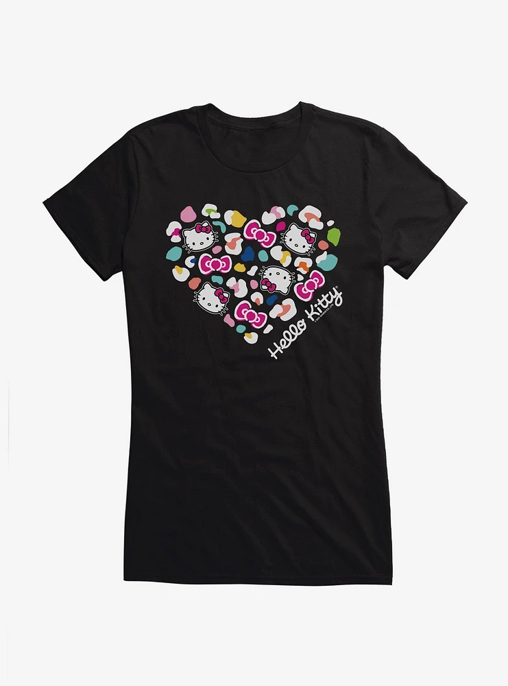 Hello Kitty Jungle Paradise Spotted Heart Girls T-Shirt