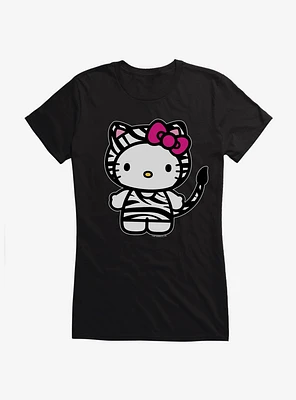 Hello Kitty Jungle Paradise Zebra Print Girls T-Shirt