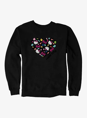 Hello Kitty Jungle Paradise Spotted Heart Logo Sweatshirt