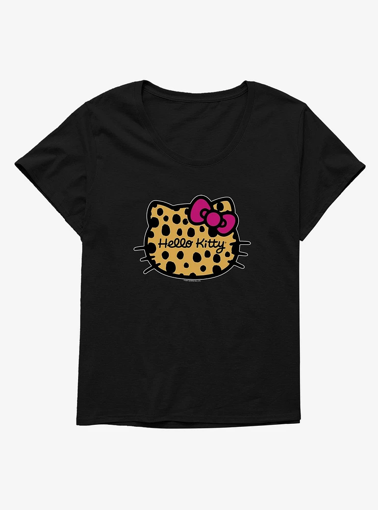 Hello Kitty Jungle Paradise Animal Logo Girls T-Shirt Plus